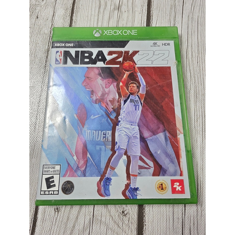 NBA 2K22 Xbox One Video Game Luka Doncic Basketball Sports 2K Games Disc Case
